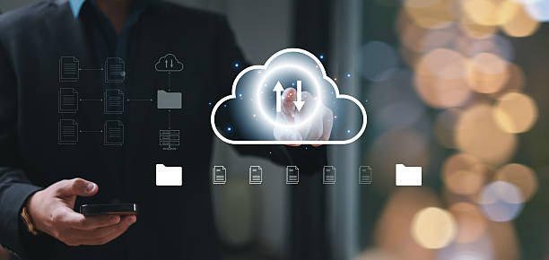 Digital document management system with secure file storage, online sharing, synchronized backup, and accessible cloud database technology